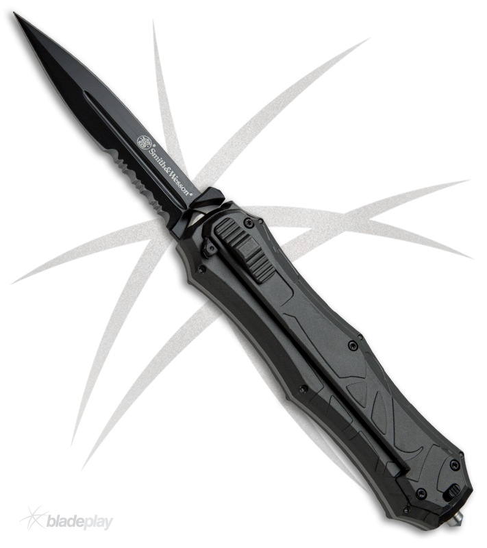 spear point, half-serrated